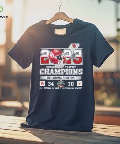 Oklahoma Sooners 34 Texas Longhorns 30 2023 Golden Hat Trophy Champions Sat, October, 07, 2023 Cotton Bowl Stadium Shirt 3 Oklahoma Sooners 34 Texas Longhorns 30 2023 Golden Hat Trophy Champions Sat, October, 07, 2023 Cotton Bowl Stadium Shirt