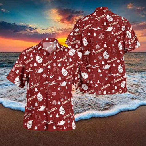 Oklahoma Sooners Christmas Hawaiian Shirt Beach Gift Fans For Men And Women