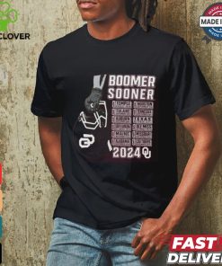 Oklahoma Sooners Crimson Football Schedule T Shirt 2 Oklahoma Sooners Crimson Football Schedule T Shirt
