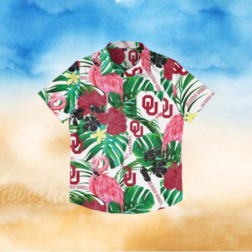 Oklahoma Sooners Flamingo Hawaiian Shirt