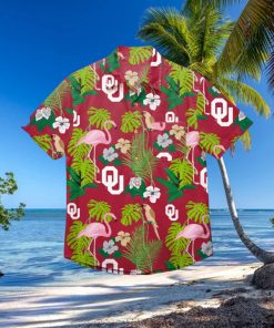 Oklahoma Sooners Floral Hawaiian Shirt