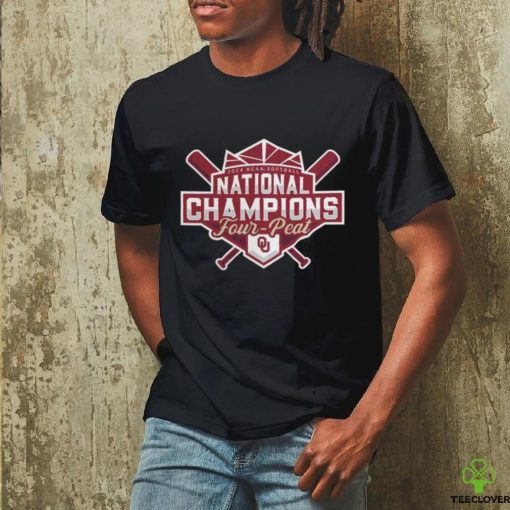 Oklahoma Sooners Four Peat NCAA Softball Women’s College World Series Champions Official Logo shirt