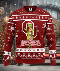 Oklahoma Sooners Funny Grinch Christmas Ugly Sweater