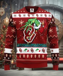 Oklahoma Sooners Grinch Christmas Ugly Sweater