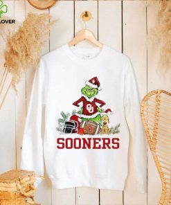 Oklahoma Sooners Grinch and Max dog funny Christmas hoodie, sweater, longsleeve, shirt v-neck, t-shirt