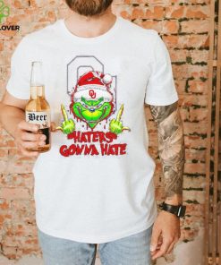 Oklahoma Sooners Grinch middle finger haters gonna hate hoodie, sweater, longsleeve, shirt v-neck, t-shirt