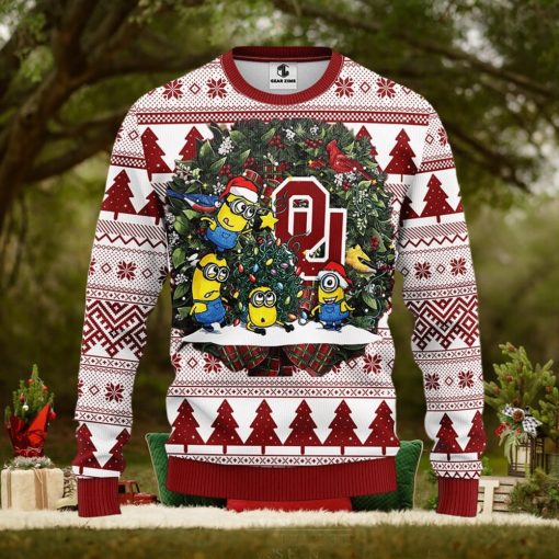 Oklahoma Sooners Minion Christmas Ugly Sweater