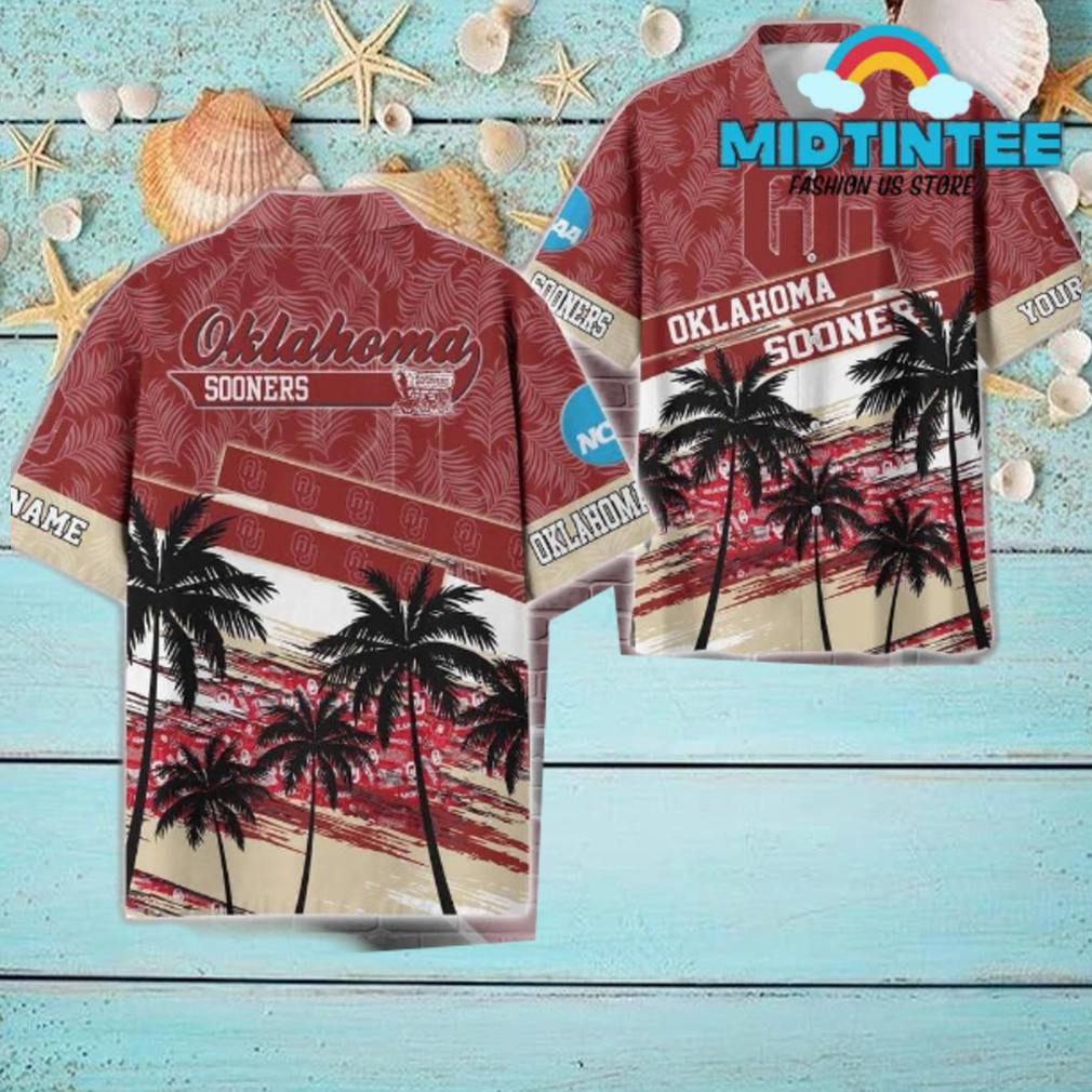Oklahoma Sooners NCAA Pattern Personalized Hawaiian Set Oklahoma Sooners NCAA Pattern Personalized Hawaiian Set