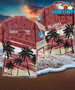 Oklahoma Sooners NCAA Pattern Personalized Hawaiian Set