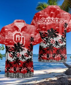 Oklahoma Sooners Palms Tree Hawaiian Shirt