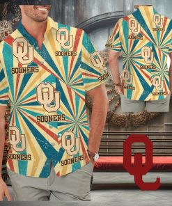 Oklahoma Sooners Retro Vintage Style Tropical Hawaiian Shirt for Men Women and Kids