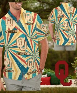 Oklahoma Sooners Retro Vintage Style Tropical Hawaiian Shirt for Men Women and Kids