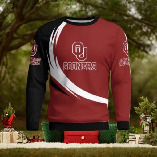 Oklahoma Sooners Simple Vintage 3D Sweater Christmas Gift For Fans