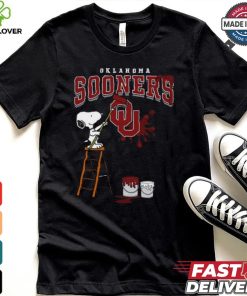 Oklahoma Sooners Snoopy Painting Shirt