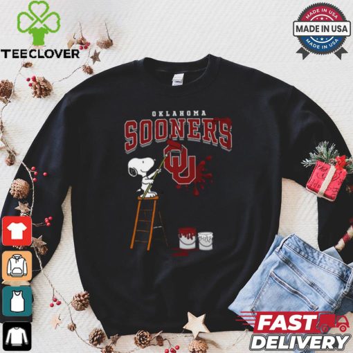 Oklahoma Sooners Snoopy Painting Shirt