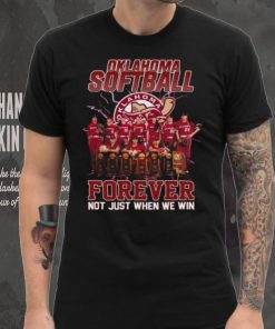 Oklahoma Sooners Softball Forever Fan Not Just When We Win Shirt