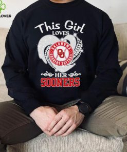 Oklahoma Sooners Softball this girl loves her Sooners heart sport circle logo hoodie, sweater, longsleeve, shirt v-neck, t-shirt