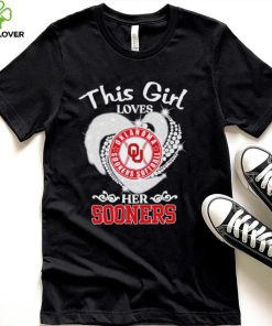 Oklahoma Sooners Softball this girl loves her Sooners heart sport circle logo hoodie, sweater, longsleeve, shirt v-neck, t-shirt