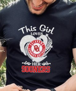 Oklahoma Sooners Softball this girl loves her Sooners heart sport circle logo hoodie, sweater, longsleeve, shirt v-neck, t-shirt