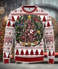 Oklahoma Sooners Tree Ball Christmas Ugly Sweater