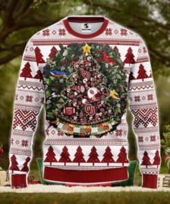 Oklahoma Sooners Tree Ball Christmas Ugly Sweater