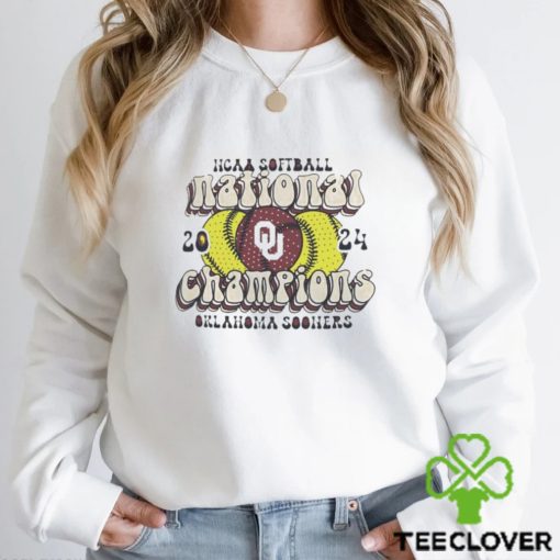 Oklahoma Sooners Unisex 2024 NCAA Softball Women’s College World Series Champions Groovy Comfort Colors hoodie, sweater, longsleeve, shirt v-neck, t-shirt