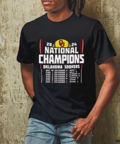 Oklahoma Sooners Women’s Softball 2024 National Champions Schedule shirt