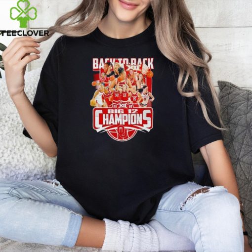 Oklahoma Sooners back to back 23 24 Big 12 Champions hoodie, sweater, longsleeve, shirt v-neck, t-shirt