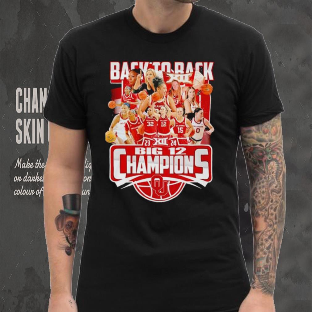 Oklahoma Sooners back to back 23 24 Big 12 Champions shirt Oklahoma Sooners back to back 23 24 Big 12 Champions shirt