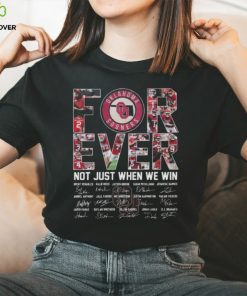 Oklahoma Sooners football forever not just when we win signatures 2024 hoodie, sweater, longsleeve, shirt v-neck, t-shirt