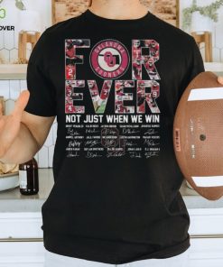 Oklahoma Sooners football forever not just when we win signatures 2024 hoodie, sweater, longsleeve, shirt v-neck, t-shirt