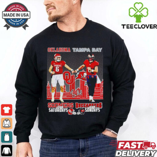 Oklahoma Sooners on Saturdays Tampa Bay Buccaneers on Sundays shirt