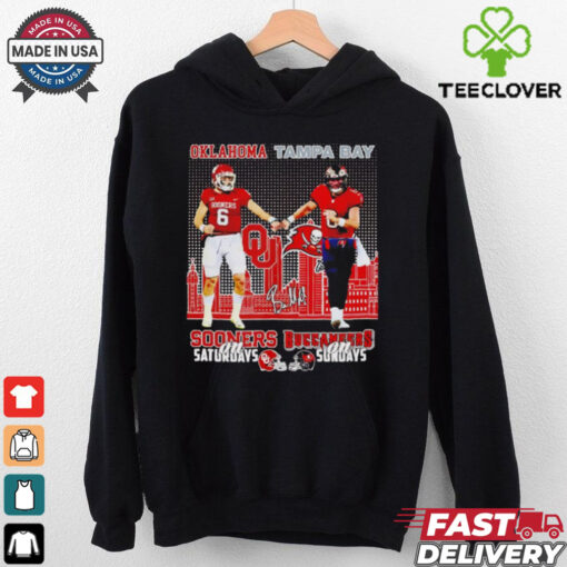 Oklahoma Sooners on Saturdays Tampa Bay Buccaneers on Sundays shirt