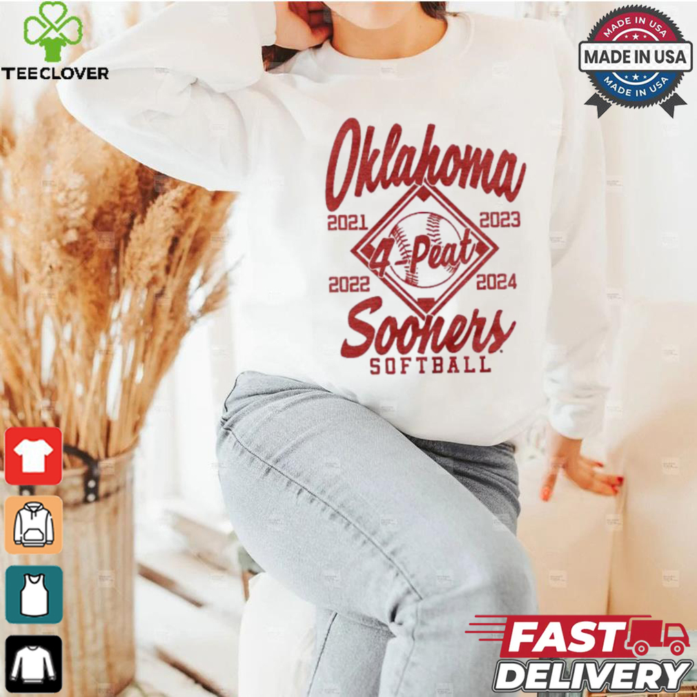 Oklahoma Sooners softball 4 peat shirt Oklahoma Sooners softball 4 peat shirt