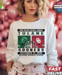 Oklahoma Sooners vs Tulane 2024 College Football Gameday September 14,2024 Mathup shirt