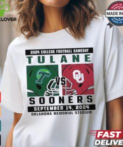 Oklahoma Sooners vs Tulane 2024 College Football Gameday September 14,2024 Mathup shirt