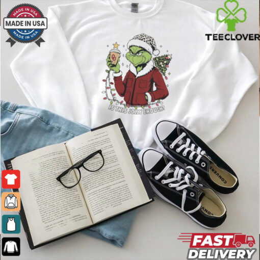 Oklahoma Sooners x Santa Grinch Is This Jolly Enough Merry Christmas Shirt