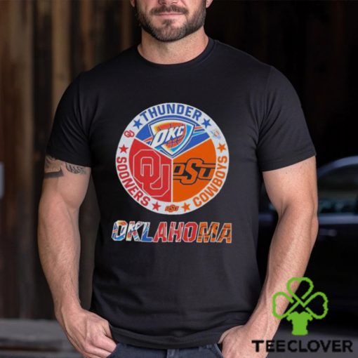 Oklahoma Sports Teams Thunder Cowboys And Sooners Shirt