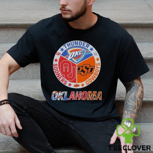 Oklahoma Sports Teams Thunder Cowboys And Sooners Shirt