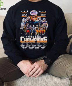 Oklahoma State Cowboys 2023 Texas Bowl Champions signatures hoodie, sweater, longsleeve, shirt v-neck, t-shirt