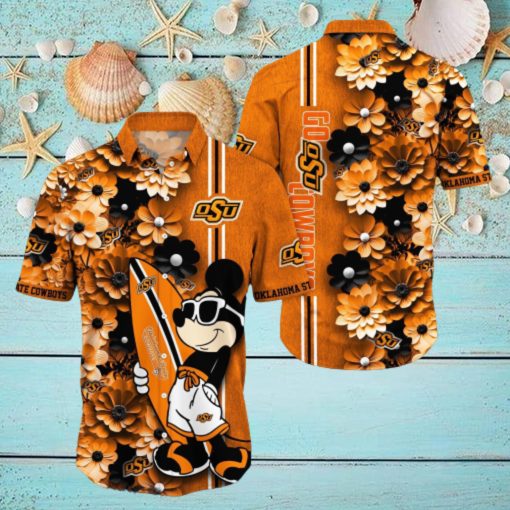 Oklahoma State Cowboys Aloha Mick Pattern Hawaiian Shirt For Fans