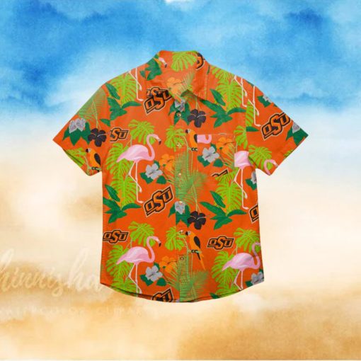 Oklahoma State Cowboys Floral Hawaiian Shirt