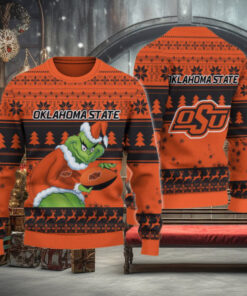 Oklahoma State Cowboys Grinch Ugly Christmas Sweater