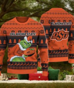 Oklahoma State Cowboys Grinch Ugly Christmas Sweater