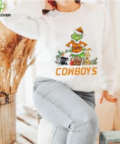 Oklahoma State Cowboys Grinch and Max dog funny Christmas shirt