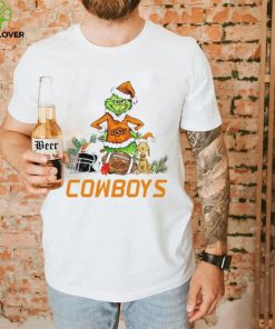 Oklahoma State Cowboys Grinch and Max dog funny Christmas hoodie, sweater, longsleeve, shirt v-neck, t-shirt