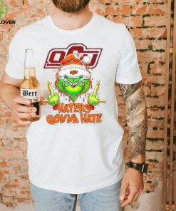 Oklahoma State Cowboys Grinch middle finger haters gonna hate hoodie, sweater, longsleeve, shirt v-neck, t-shirt