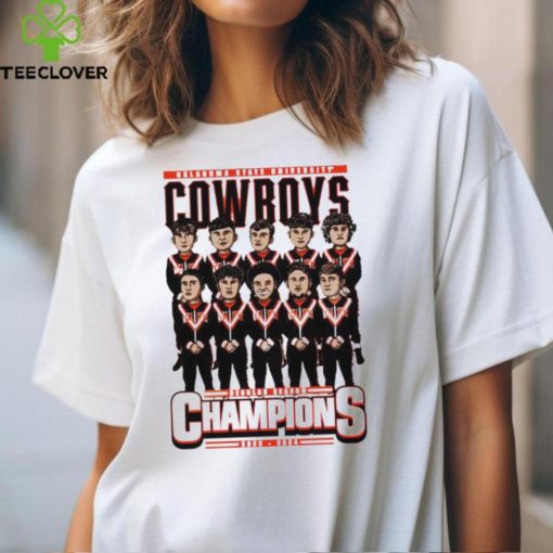 Oklahoma State Cowboys NCAA wrestling regular season champions 2023  2024 team caricature shirt