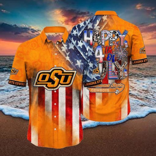 Oklahoma State Cowboys NCAA1 Independence Day Holidays Hawaiian Shirt For Men Women Gift