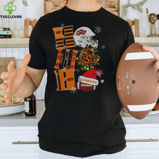 Oklahoma State Cowboys Ncaa Ho Ho Ho Christmas Shirt+